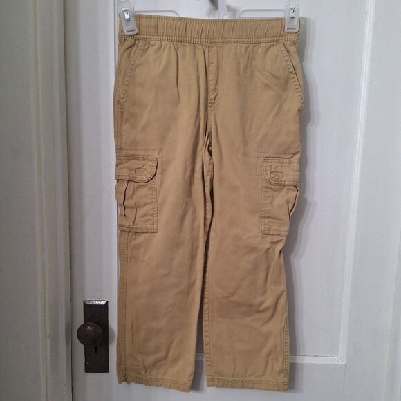 HUSKY Boys size 8 khaki Children's Place stretch waist cargo pants - Picture 3 of 7
